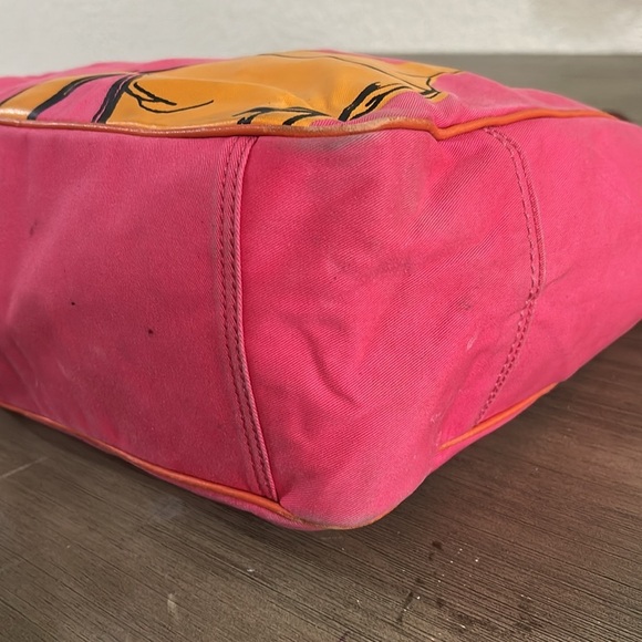 Coach 13379 Bonnie Cashin Carry Shopper Tote in Fuchsia Pink Canvas - Picture 9 of 16